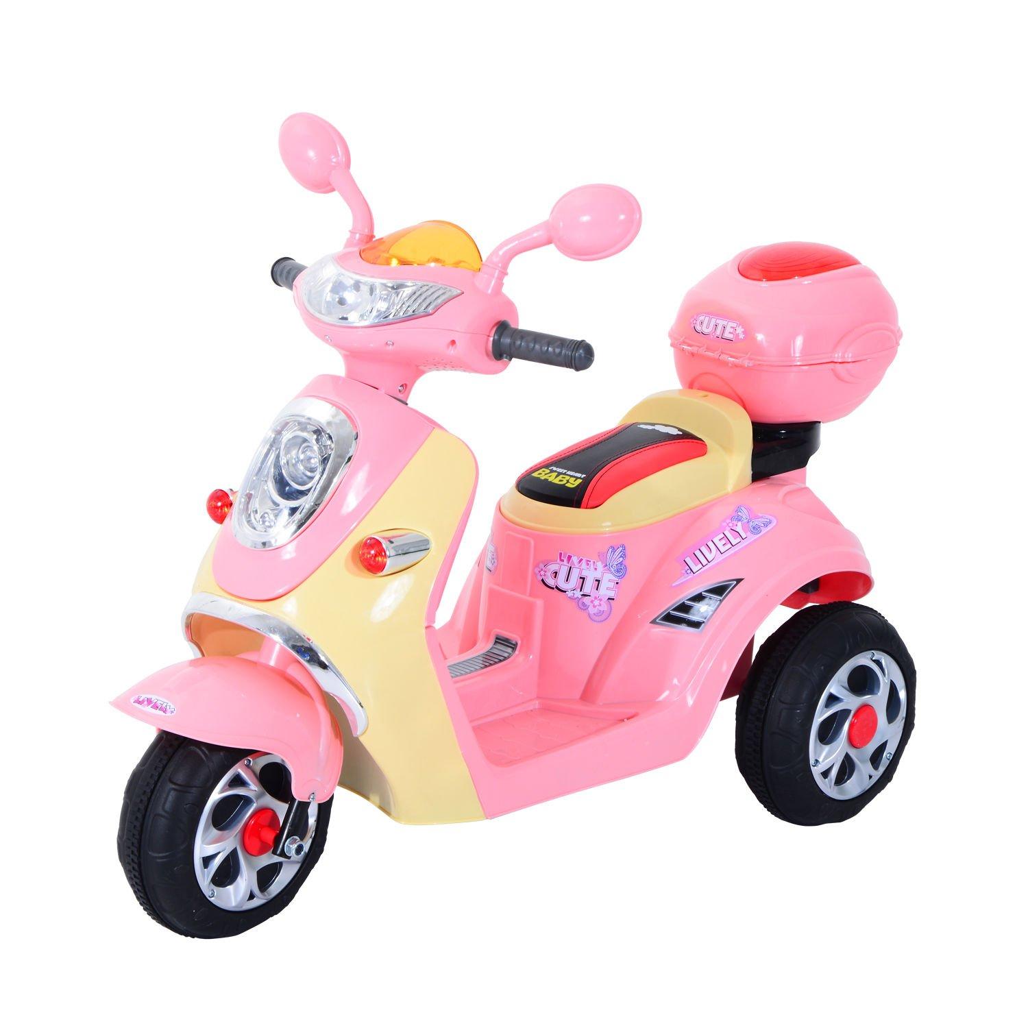 Electric Ride on Toy Motorbike Children Motorcycle Tricycle Safe 6V