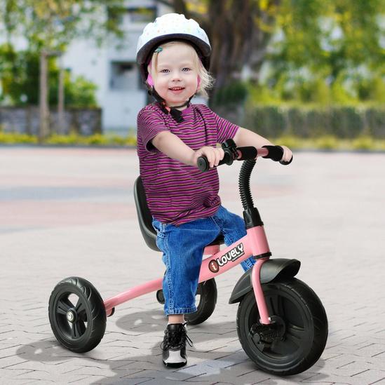 HOMCOM Kids Children Tricycle Baby Pedal Ride on Trike 3 Wheels Toddler Safety Toy 2