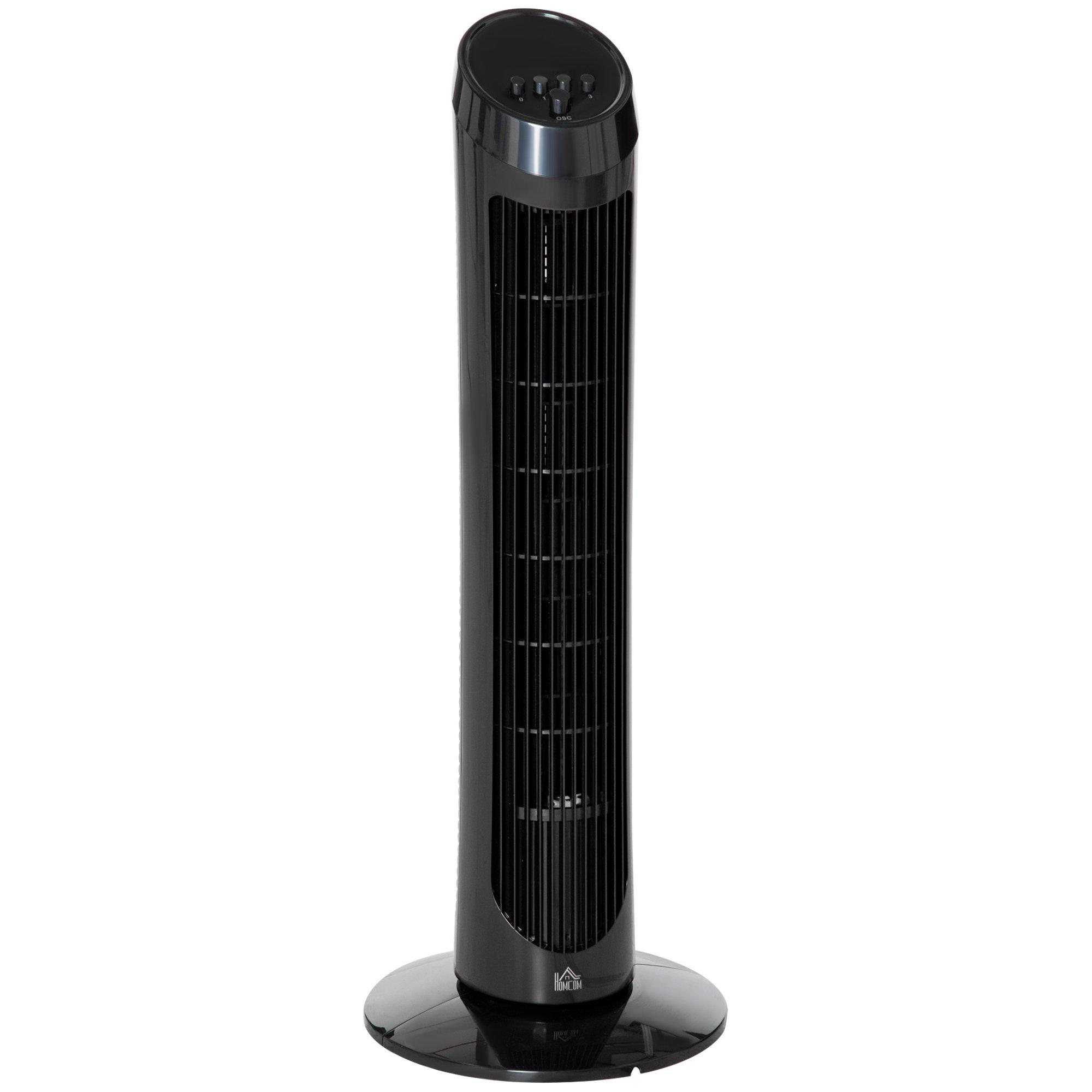 30'' Tower Fan Noise Reduction Wind Oscillating 3 Level ABS Indoor