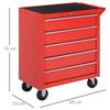 DURHAND Roller Tool Cabinet Stoarge Box 5 Drawers Wheels Garage Workshop thumbnail 3