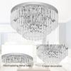 HOMCOM Modern 3-Tier Crystal Raindrop Chandelier Ceiling Light for Hallway thumbnail 4