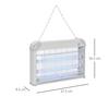 OUTSUNNY LED Mosquito Insect Killer Lamp Electric Pest Catcher Bug Zapper thumbnail 3
