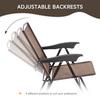 OUTSUNNY Patio Bistro Set Folding Chairs Garden Coffee Table for Balcony thumbnail 3