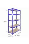 Monster Racking T-Rax Metal Storage Shelves, Blue, 90cm W, 45cm D, Set of 4 thumbnail 5