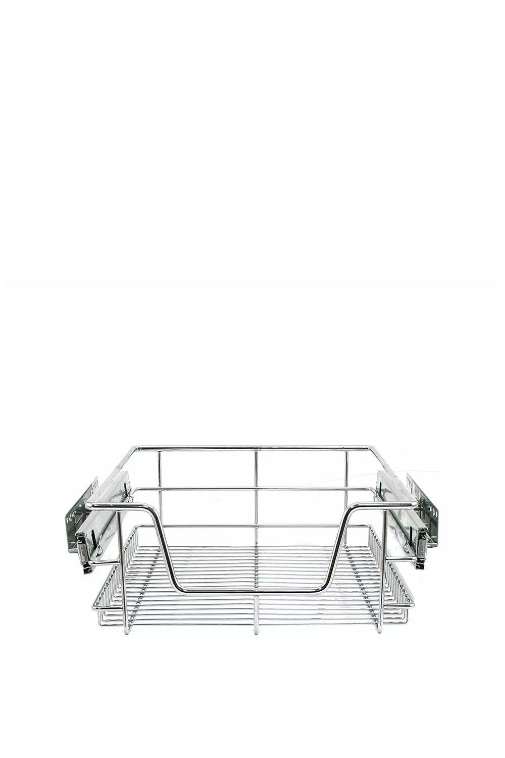2 x KuKoo Kitchen Pull Out Storage Baskets - 400mm Wide Cabinet