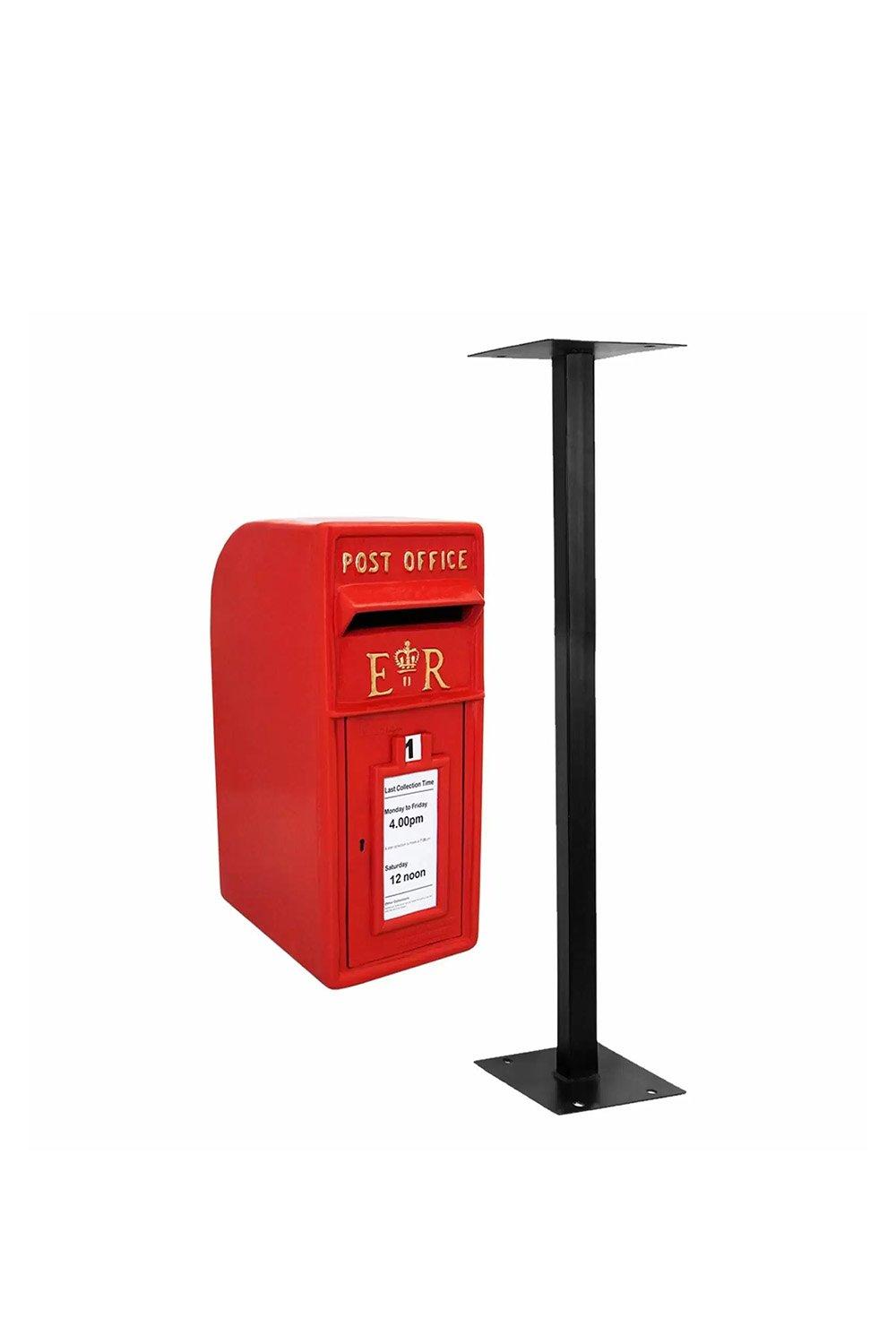 Red Royal Mail Post Box with Stand