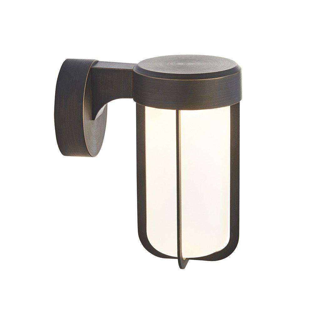 Benevento Outdoor Integrated LED Wall Lamp Brushed Bronze Finish & Frosted Glass IP44