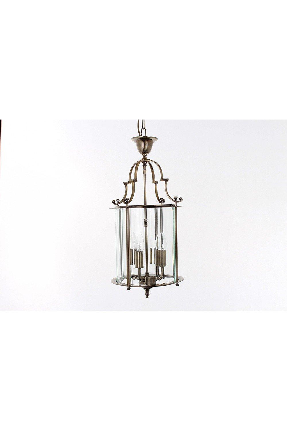 Colchester 4 Light Aged Brass Indoor Lantern