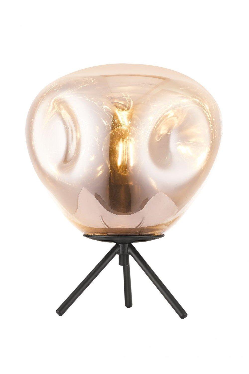 Nina 1 Light Table Lamp Gold Black