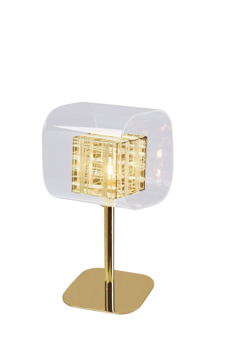 Avignon 1 Light Table Lamp Gold Crystal