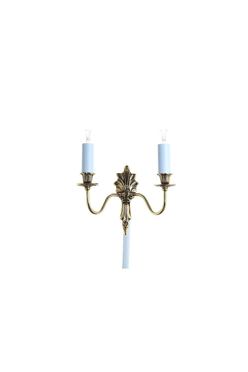 Goodwood Polished Brass Candle Wall Lamp