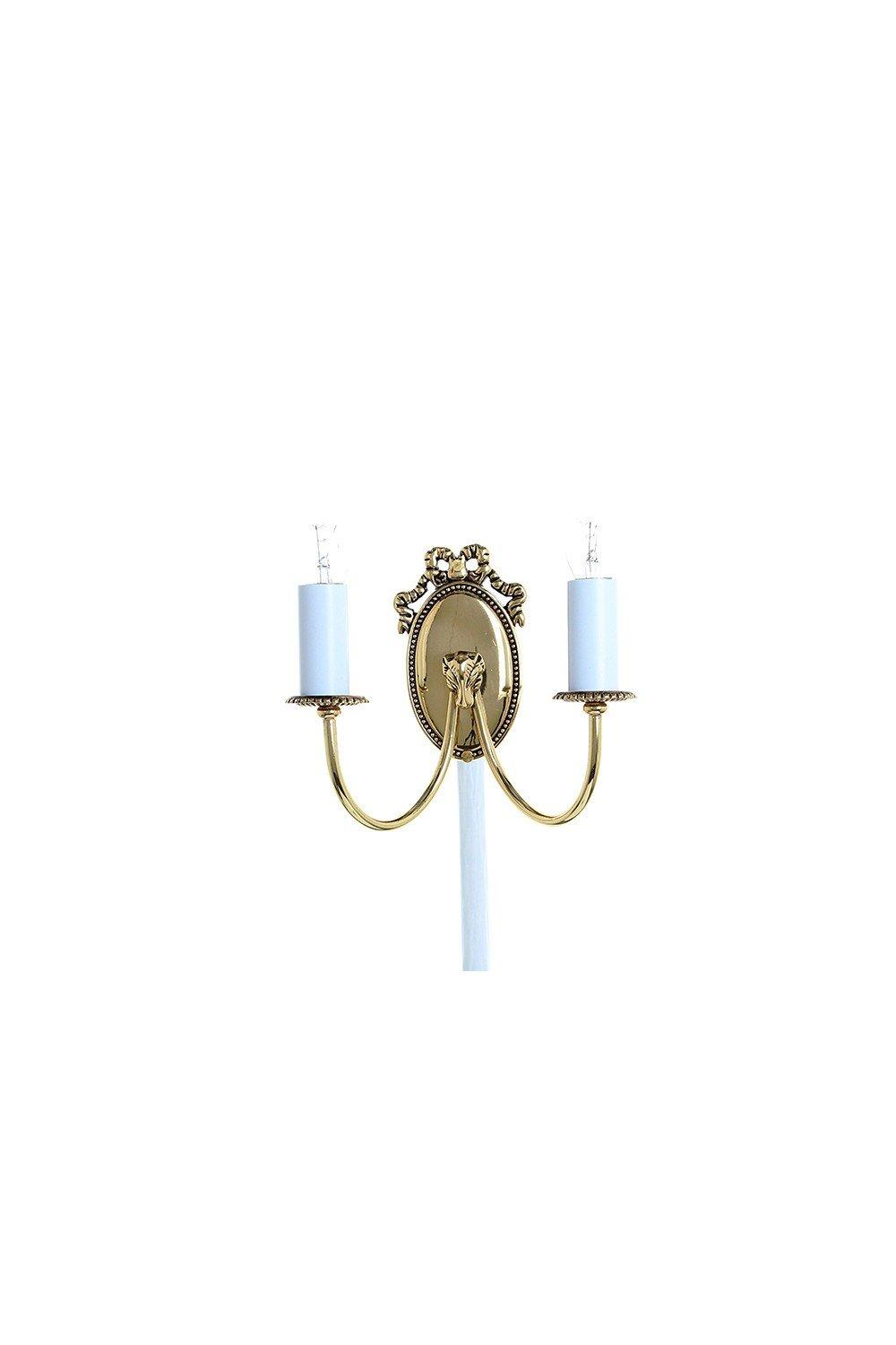 Eden Polished Brass Candle Wall Lamp