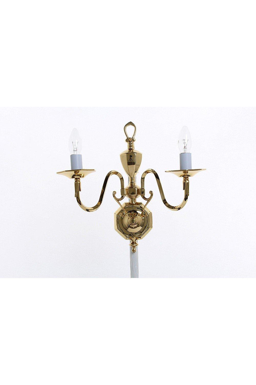 Ghent Brass Bracket Candle Wall Lamp