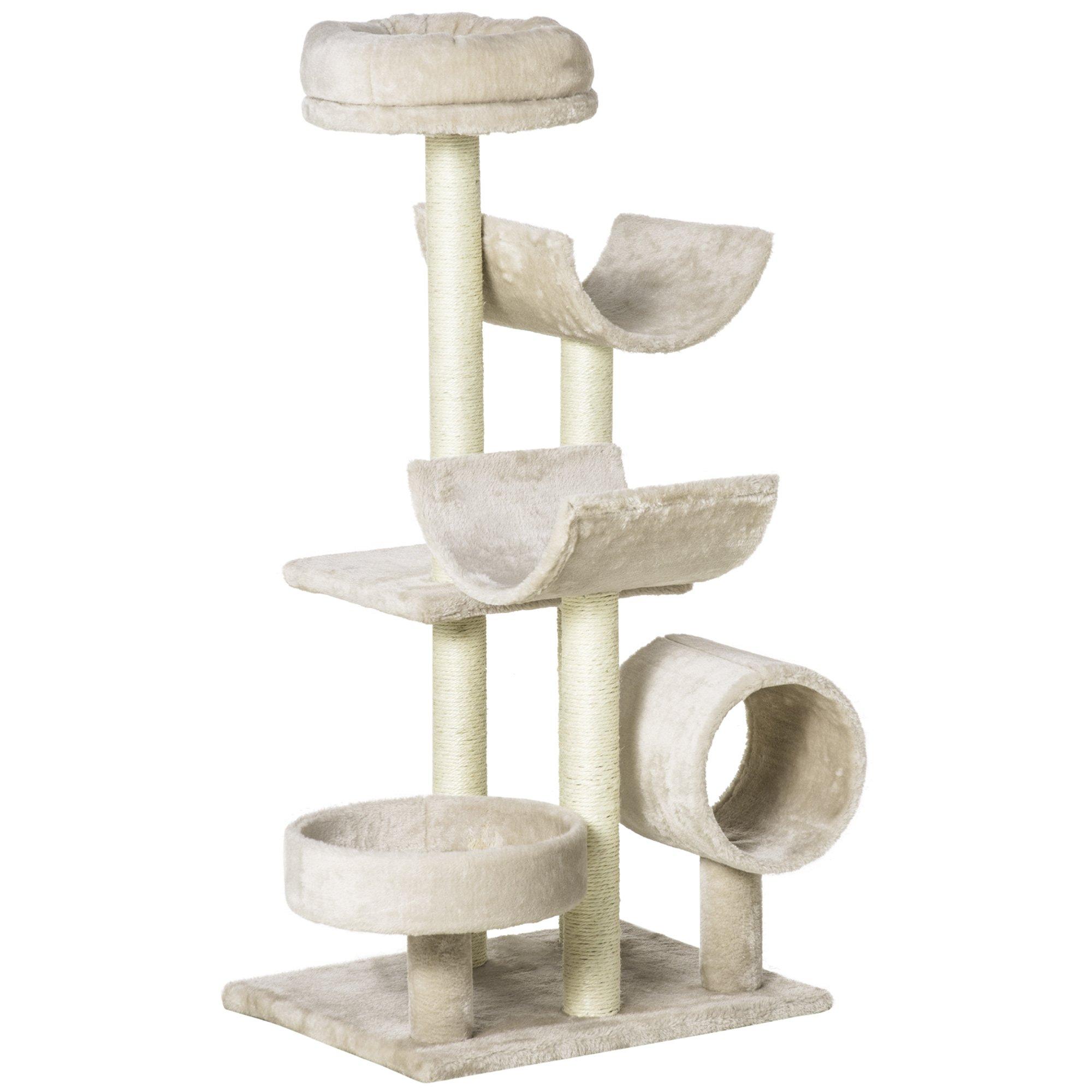 Multi-Level Large Cat Tree Scratching Post Perch Play Center Tunnel