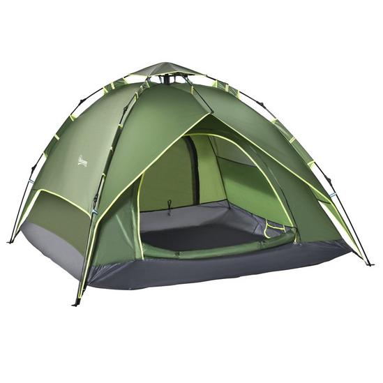 OUTSUNNY 2 Man Pop Up Tent Camping Festival Hiking Family Travel Shelter 1
