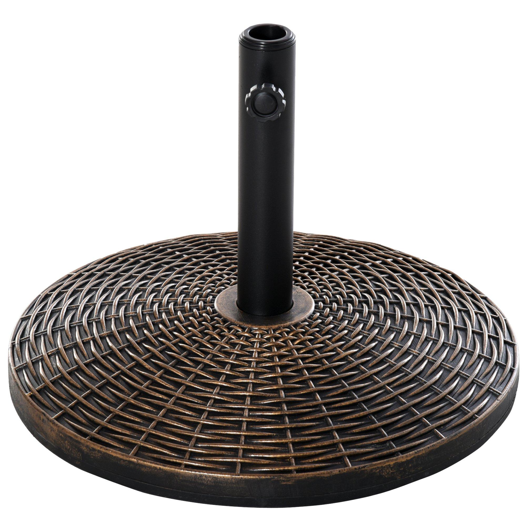 25KG Patio Weighted Umbrella Base Parasol Holder Outdoor Stand