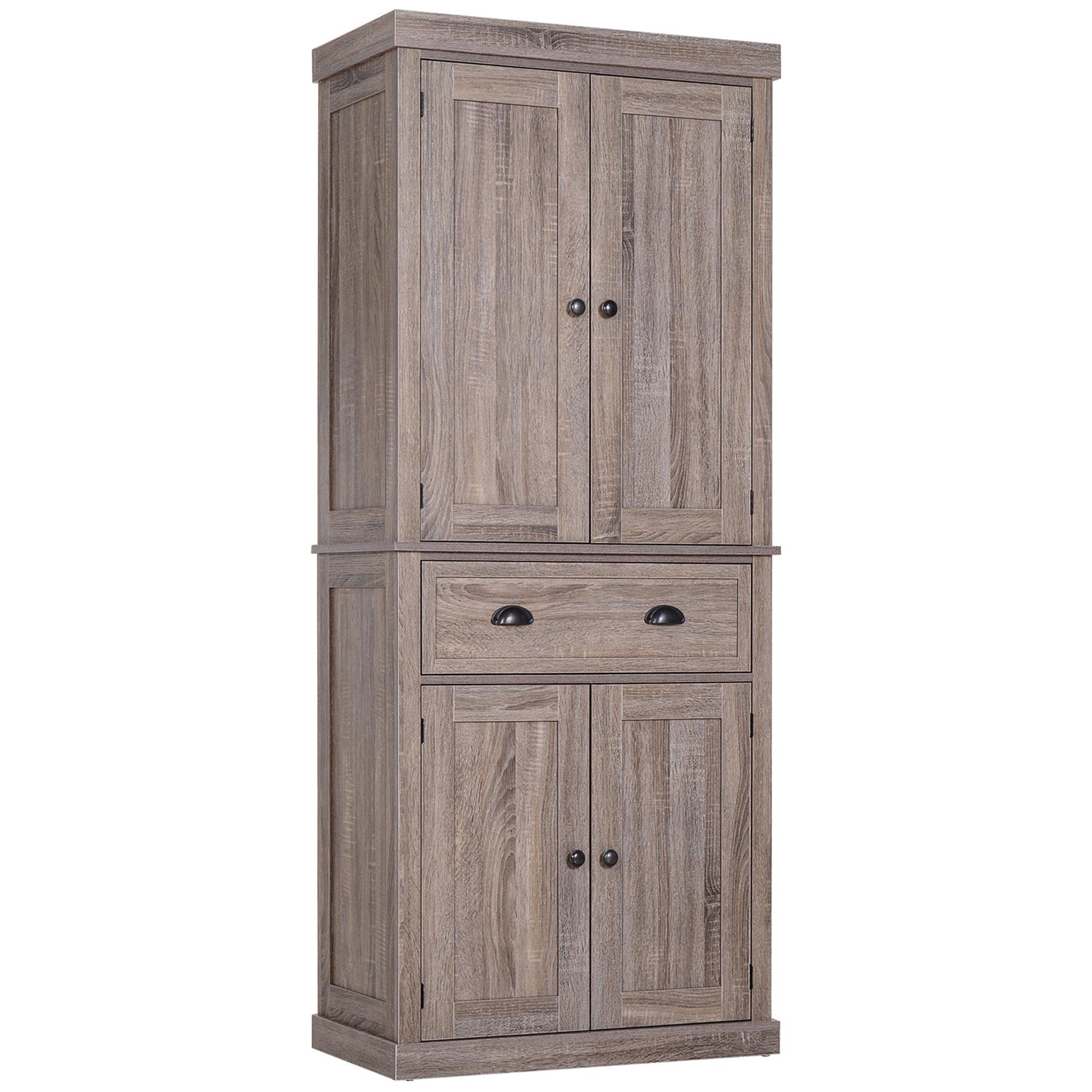 Traditional Colonial Freestanding Kitchen Pantry Cupboard Storage
