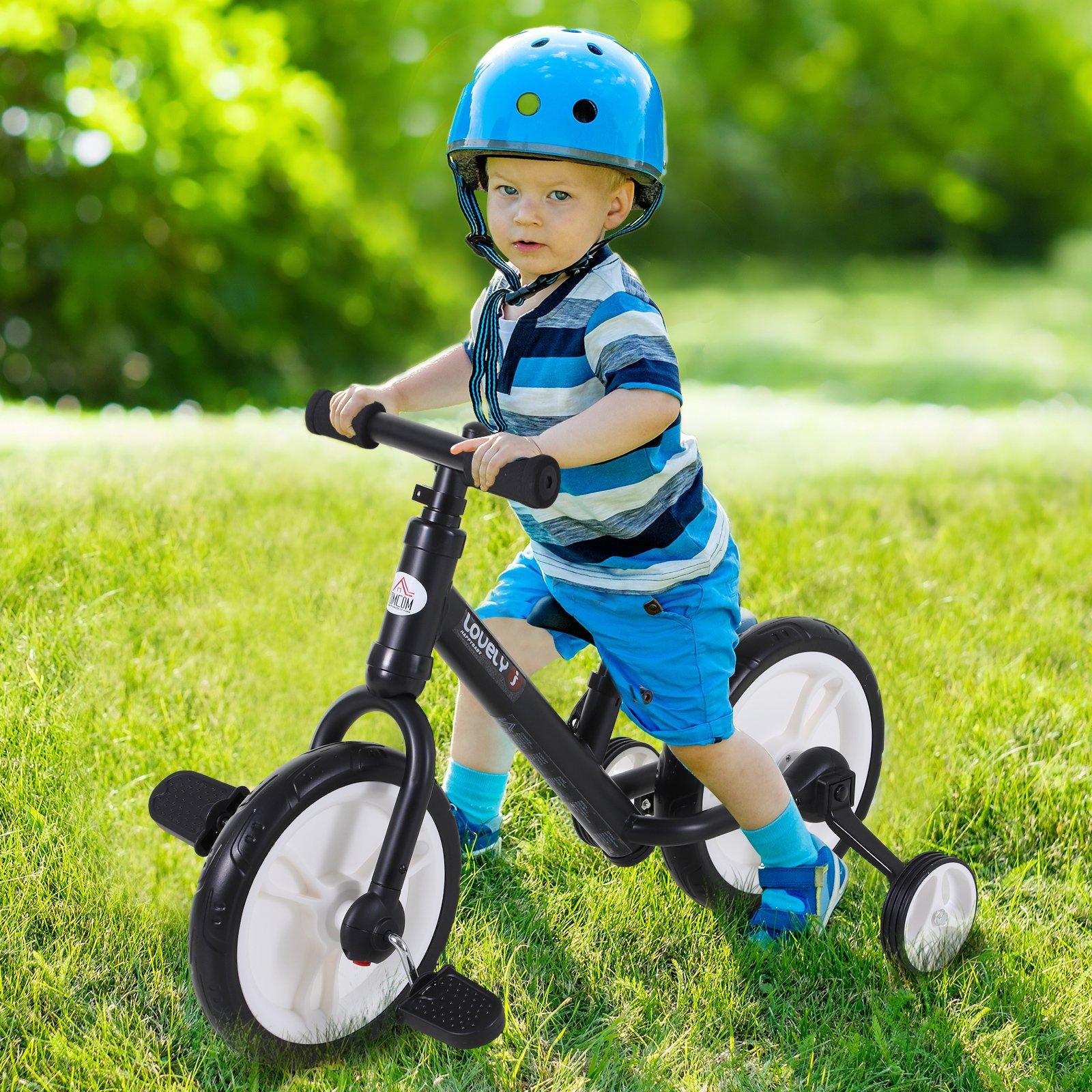 Kids Balance Training Bike Toy w/ Stabilizers Suitable For Child 2-5 Years