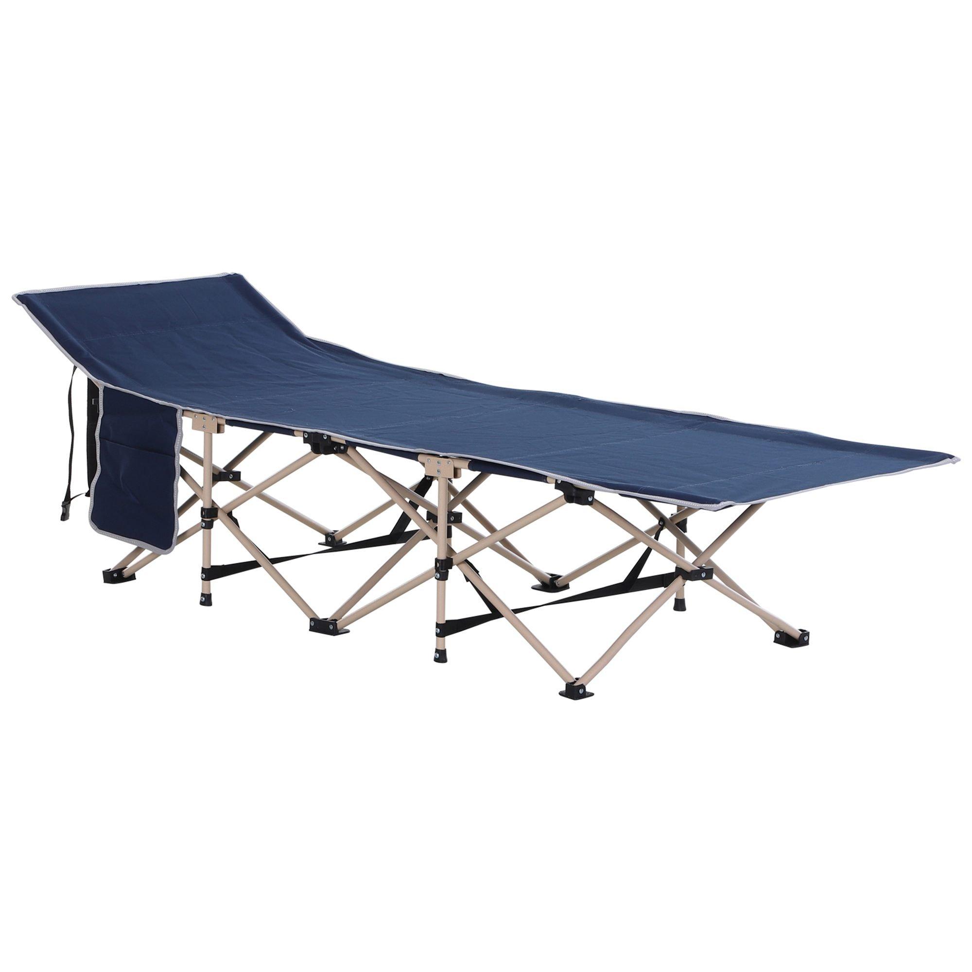Single Person Folding Camping Cot Portable Camp Sleeping Bed w/ Carry Bag