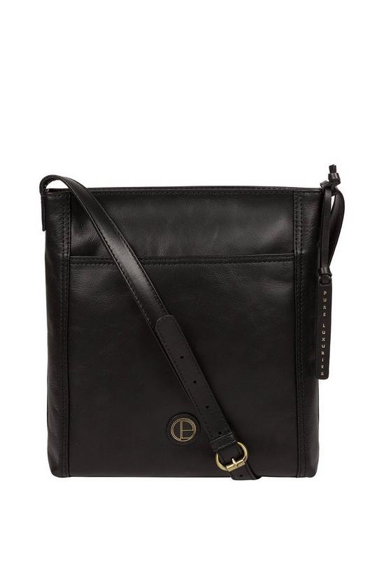 Pure Luxuries London 'Plumpton' Leather Cross Body Bag 1