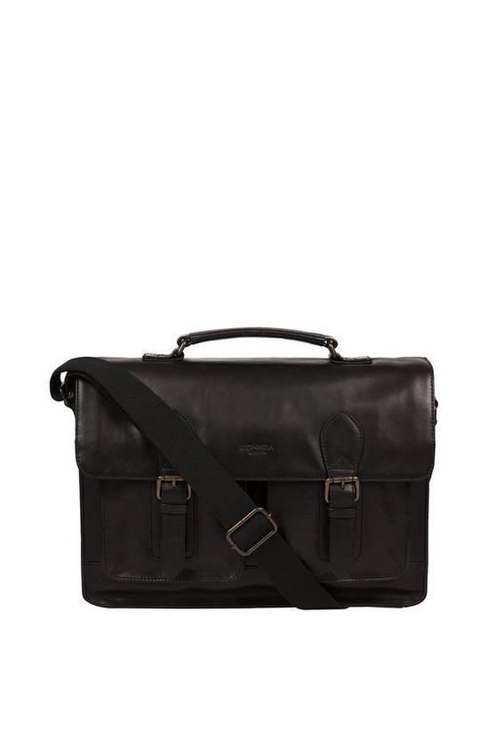 Conkca London 'Pinter' Leather Work Bag 1