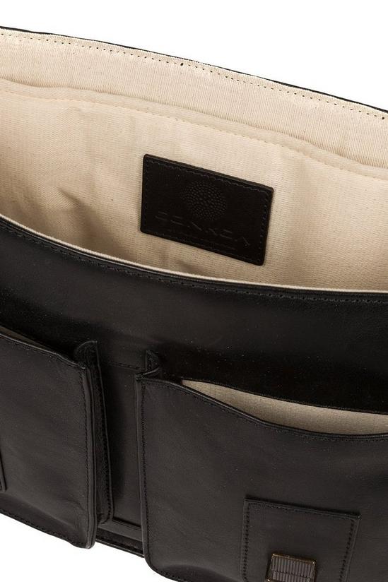 Conkca London 'Pinter' Leather Work Bag 4