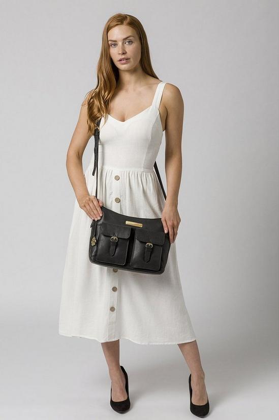 Pure Luxuries London 'Jenna' Leather Shoulder Bag 2