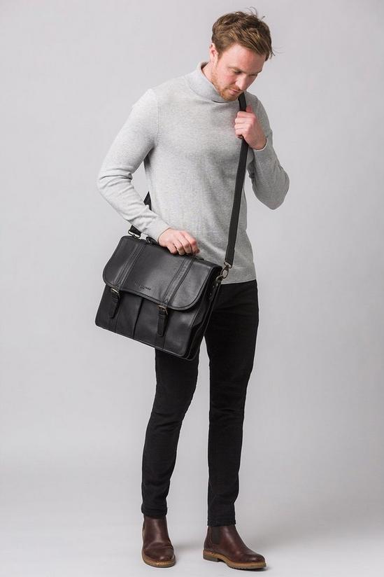 Pure Luxuries London 'Baxter' Leather Work Bag 5