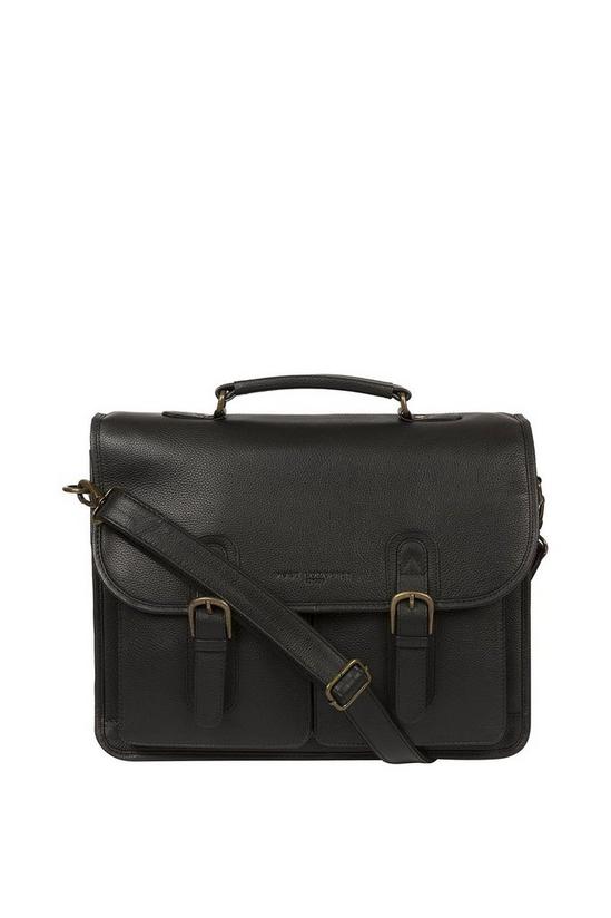 Pure Luxuries London 'Bank' Leather Work Bag 1