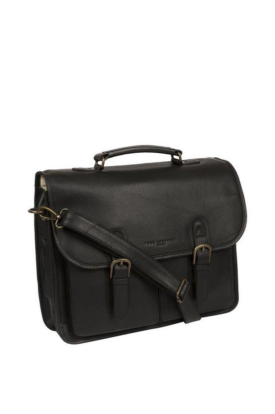 Pure Luxuries London 'Bank' Leather Work Bag 4