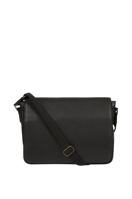 Pure Luxuries London 'Sanderson' Leather Messenger Bag 1