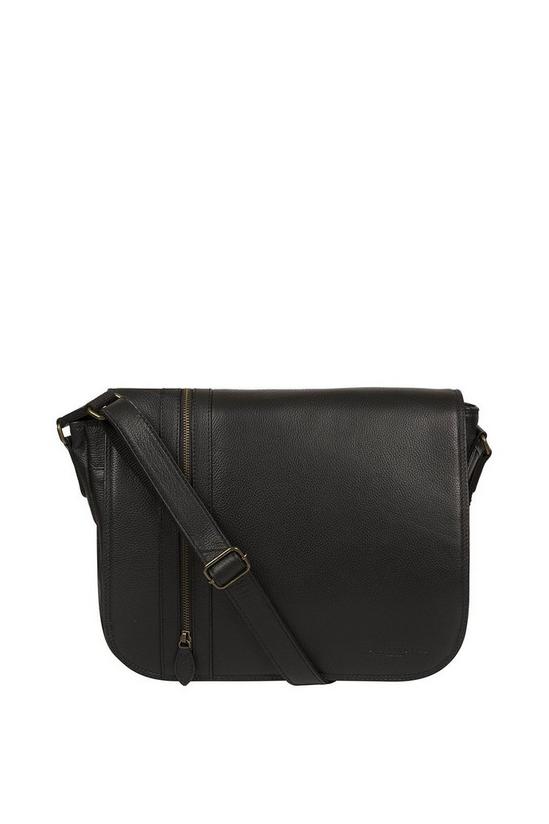 Pure Luxuries London 'Jefferson' Leather Messenger Bag 1