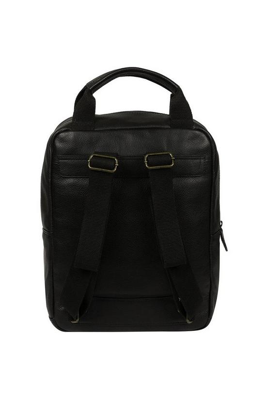Cultured London 'Alps' Leather Backpack 3