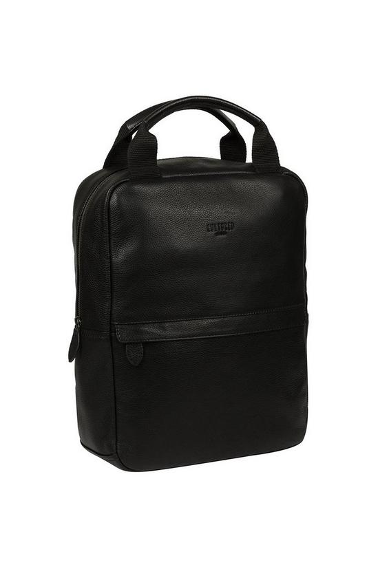Cultured London 'Alps' Leather Backpack 5