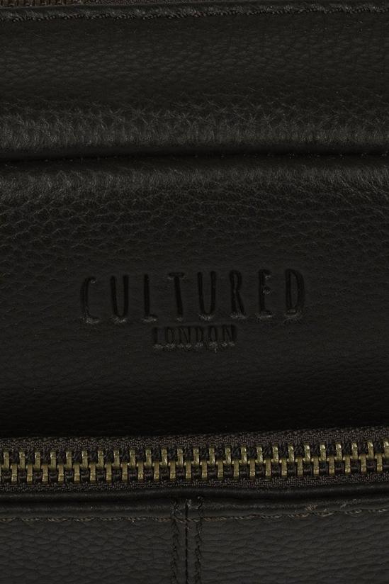 Cultured London 'Reggie' Leather Washbag 4