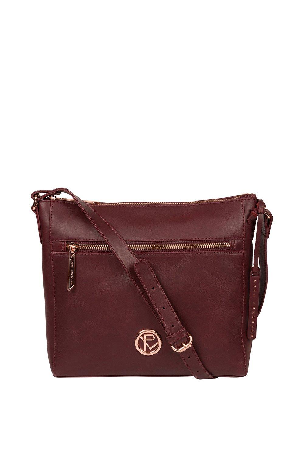 Class Roberto Cavalli Elisabeth Burgundy Velvet Clutch Bag