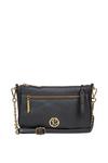 Pure Luxuries London 'Yvette' Leather Cross Body Clutch Bag thumbnail 1