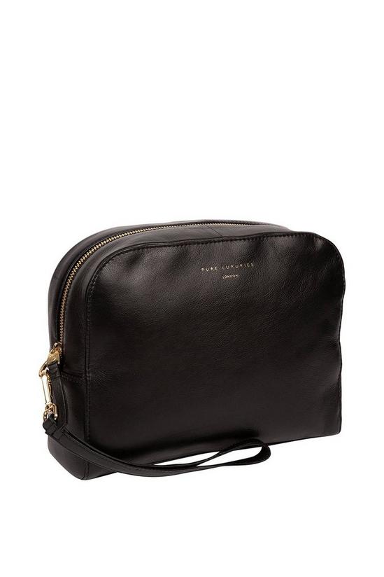 Pure Luxuries London 'Brompton' Leather Cosmetic Bag 3