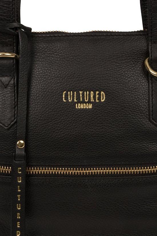 Cultured London 'Chesham' Leather Tote Bag 3