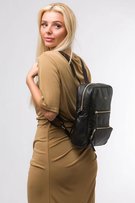 Cultured London 'Abbey' Leather Backpack 2
