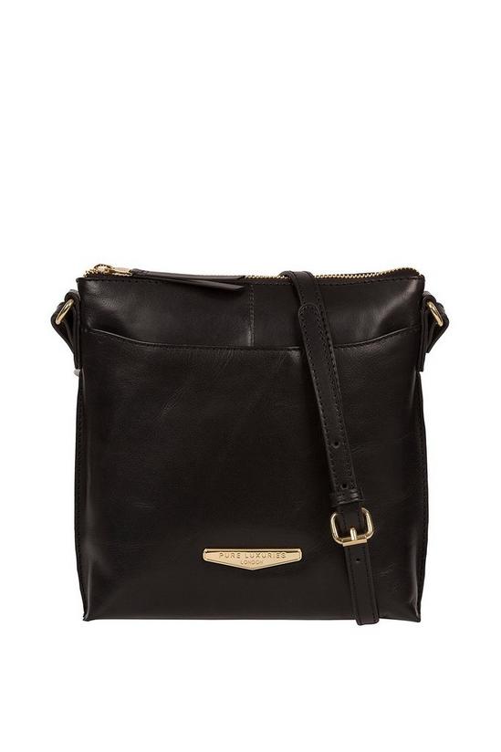 Pure Luxuries London 'Kimberley' Vegetable-Tanned Leather Cross Body Bag 1