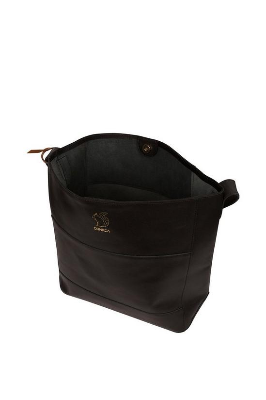 Conkca London 'Reynolds' Leather Shoulder Bag 4