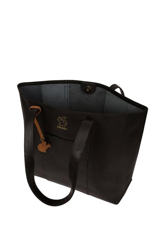 Conkca London 'Hardy' Leather Shopper Bag 4