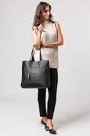 Pure Luxuries London 'Pembury' Vegetable-Tanned Leather Extra-Large Shopper Bag thumbnail 6