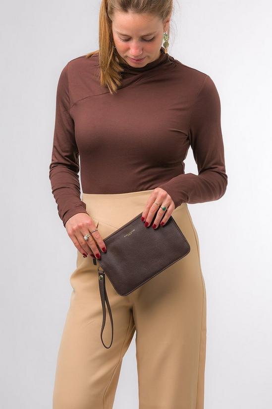 Pure Luxuries London 'Addison' Nappa Leather Clutch Bag 2