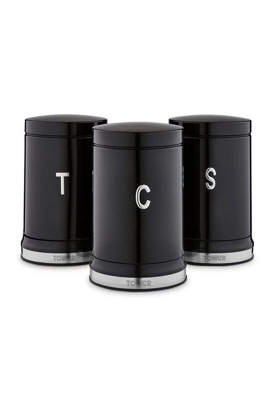 Tower Belle Set of 3 Canisters Noir 1