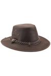 Hawkdale Cowboy Style Leather Hat thumbnail 1