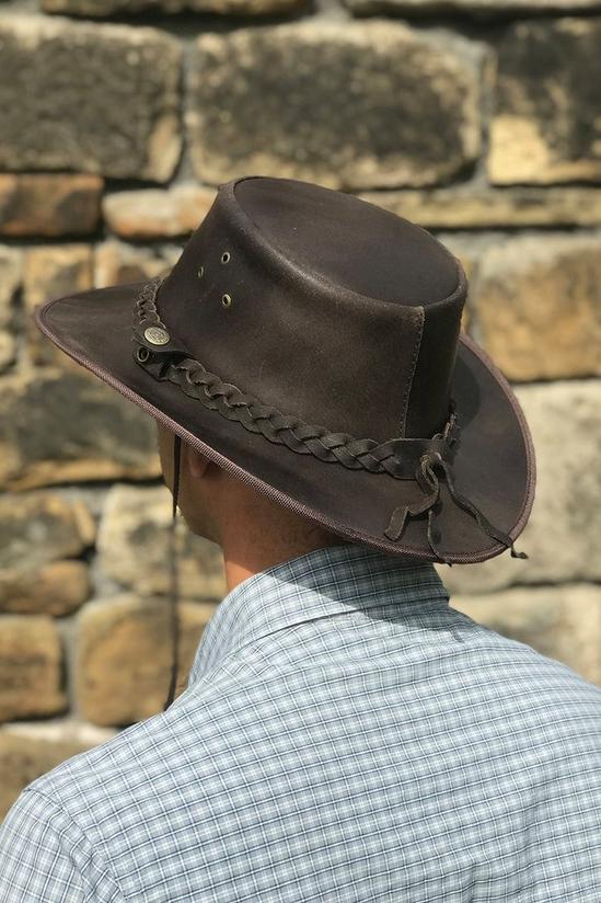 Hawkdale Cowboy Style Leather Hat 3