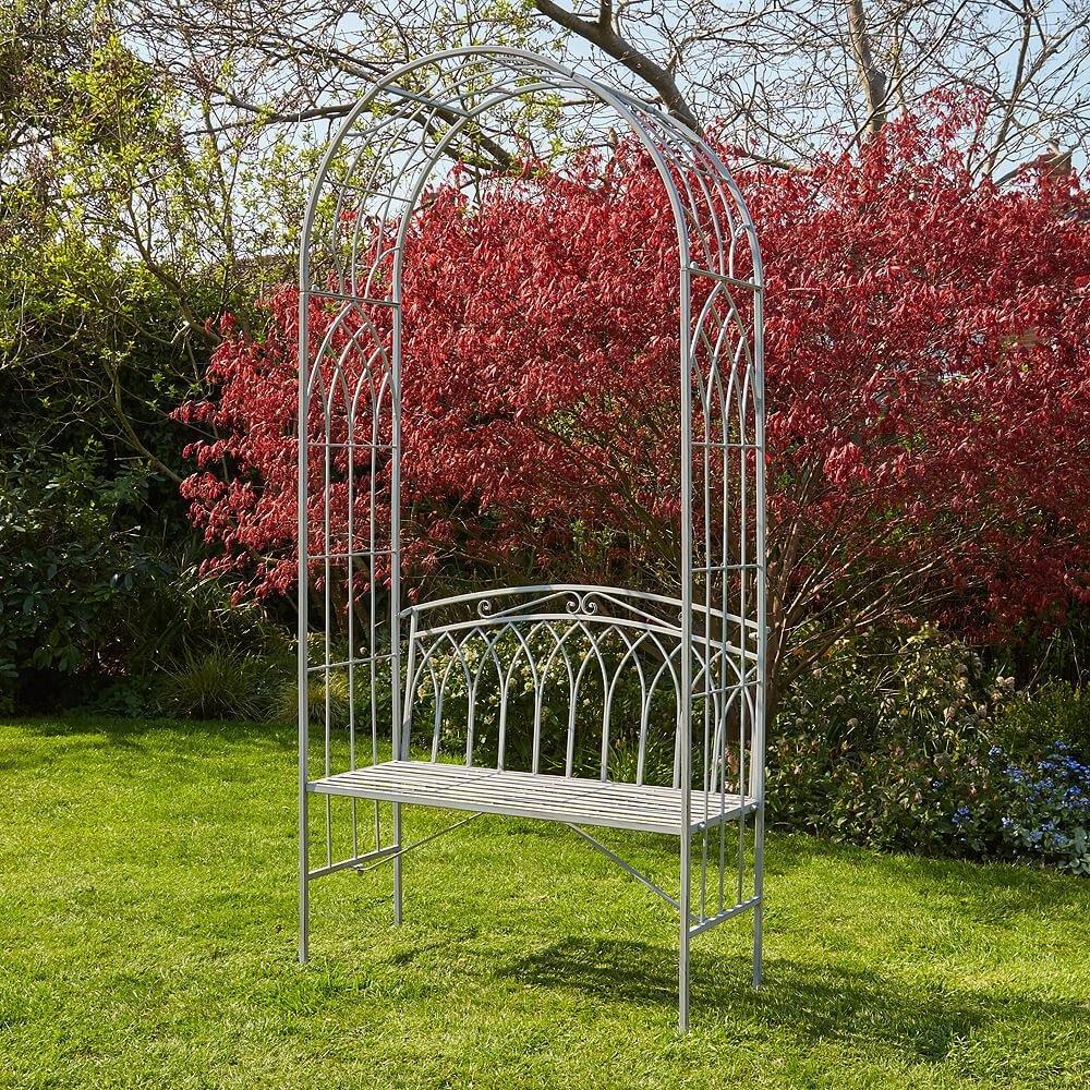 Elegance Arched Arbour Outdoor Garden Bench
