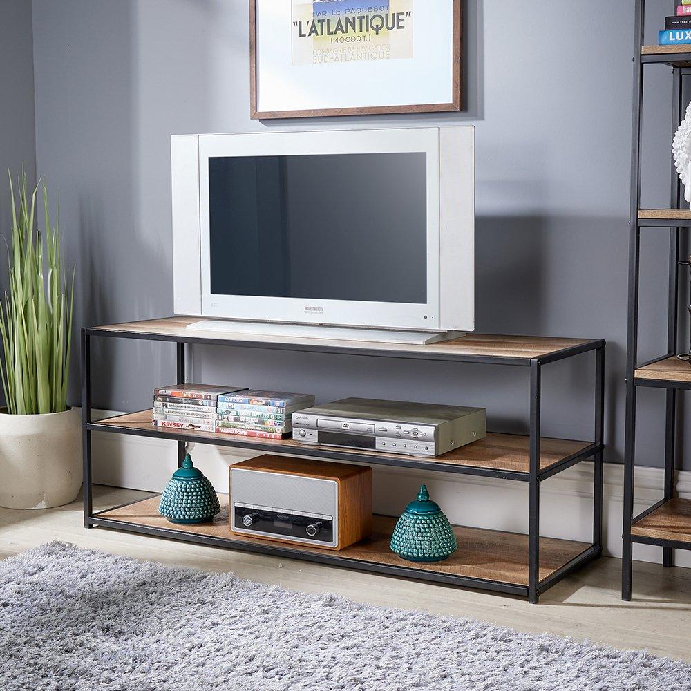 Oakmere Industrial Media and TV Stand Unit